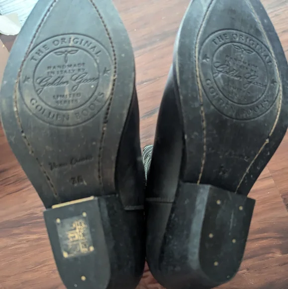 RARE Golden Goose Wish Star Short Western Boot in Black Yellow Sky Embroidery - Picture 16 of 16